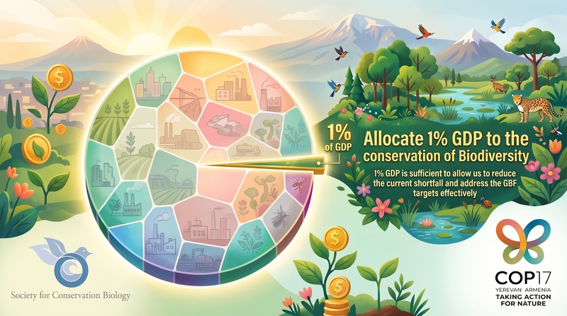 October 2026: COP17: SCB Europe Region calls for parties to commit to allocating 1% GDP to the conservation of Biodiversity