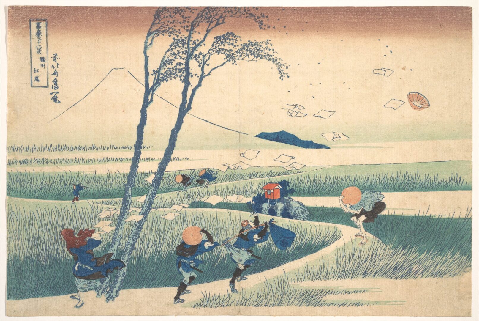 Katsushika Hokusai, Ejiri in Suruga Province (Sunshū Ejiri), from the series Thirty-Six Views of Mount Fuji, ca. 1830–32. 